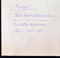 Szilvássy Nándor (1927-2011): Téli filmújdonság, plakátterv, vegyes technika, papír, jelzett a hátol...