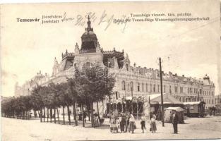 Temesvár, Timisoara; Temesbéga vízszabályozási társaság palotája, Vándorszínház társulat sátra / River Regulation Company, Traveling Theater tent (EK)