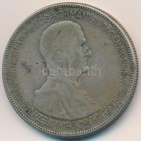 1930. 5P Ag &quot;Horthy jobbra&quot; T:3 patina  Adamo P8