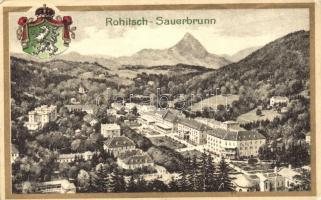 Rogaska Slatina, Rohitsch-Sauerbrunn; coat of arms, litho (EK)