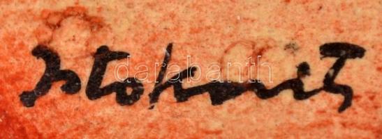 Istokovits Kálmán (1898-1990): Táncos, vegyes technika, papír, paszpartuban, üvegezett fa keretben, ...