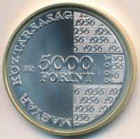 2006. 5000Ft Ag "1956-os forradalom 50. évfordulója" dísztokban, tanúsítvánnyal T:BU
