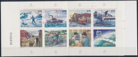 Norwegian post stamp booklet, Norvég posta  bélyegfüzet
