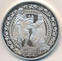 Szabó Géza (1939-) 1999. "Pannonhalmi Apátság / Szent István és Gizella" Ag emlékérem dísz...