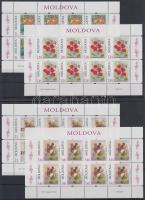 Flower Paintings mini sheet set, Virágfestmények kisív sor