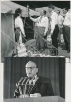 1966 és 1968 Kádár János (1912-1989), 2 db vintage hírfotó13x18 cm és 18x20 cm