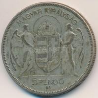 1930. 5P Ag "Horthy jobbra" T:3
Adamo P8