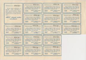 Budapest 1922. "Kéve Ruházati Áruház Szövetkezet" üzletrésze 100K-ról, szárazpecséttel és ...