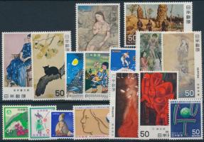 16 diff stamps with sets 16 klf bélyeg közte sorok