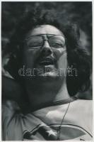 cca 1974 Baricz Katalin feliratozott vintage fotóművészeti alkotása, 24x16 cm