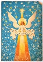 cca 1930 Kihajtós Betlehem, papír, apró hibákkal, 31x43x25cm