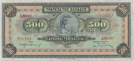 Görögország 1932. 500D T:III,III- Greece 1932. 500 Drachmai C:F,VG Krause 102