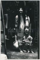 cca 1975 Czakó László: Luna-park, pecséttel jelzett vintage fotóművészeti alkotás, 24x16 cm