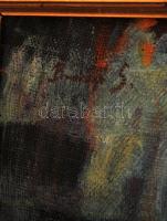 Baranyó Sándor (1920-2001): Csendélet virággal, olaj, vászon, jelzett, apró sérülésekkel, fa keretbe...