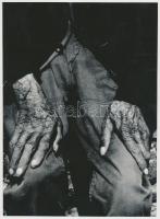 cca 1968 Vigovszky István: Életút, feliratozott vintage fotóművészeti alkotás, 24x18 cm