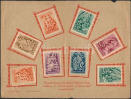 1941 Honvéd Karácsonya 2 db emléklap 8-8 db levélzáróval