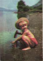 33 db MODERN nyomdahibás motívumlap; virág, gyerek / 33 false-pressed modern motive cards; flower, c...