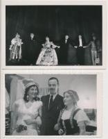 cca 1910-1942 Kolozsvári színház társulatának tagjai, 13 db fotó, kettő a Fotofilm (Kolozsvár) jelzésével, 8x13 és 9x14 cm közötti méretekben