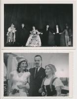 cca 1910-1942 Kolozsvári színház társulatának tagjai, 13 db fotó, kettő a Fotofilm (Kolozsvár) jelzésével, 8x13 és 9x14 cm közötti méretekben