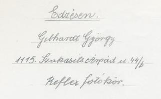 cca 1975 Gebhardt György (1910-1993): Edzésen, aláírt vintage fotóművészeti alkotás, 18x24 cm