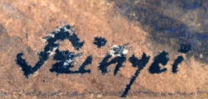 Szinyei jelzéssel:  Mező. Akvarell, papír, üvegezett keretben, 59×48 cm