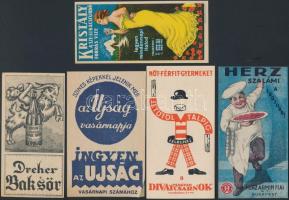 14 db különféle számolócédula (Herz, Fővárosi Sörfőző Rt., Argos ragasztó, stb.)