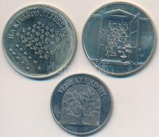 1984. 20Ft "FAO" + 100Ft "FAO + 1985. 100Ft alpakka "Kulturális Fórum" T:BU