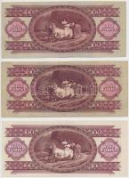 1957-1989. 100Ft (3xklf) T:II,III