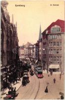 Hamburg, Gr. Burstah, Cigarren / street, tram