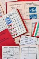 1945-1989 8 db MKP/MDP/MSZMP tagsági igazolvány, példányonként változó állapotban