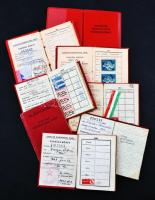 1945-1989 8 db MKP/MDP/MSZMP tagsági igazolvány, példányonként változó állapotban