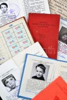 1951-1987 8 db úttörő, KISZ, DISZ tagsági könyv