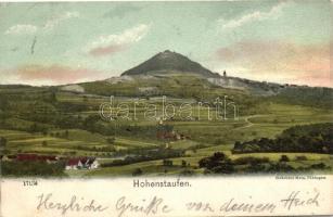 Hohenstaufen, view of the mountain with the castle (fa)