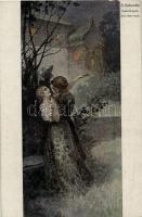 Rendez-vous / Russian art postcard, T.S.N. R.M. No. 96.  s: S. Solomko