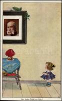 &quot;Ich habe Dich so lieb&quot; / Child with the portrait of Franz Joseph, A.R. &amp; C.i.B. No. 750.