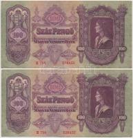 1930. 100P (6x) páronkét sorszámkövetők T:III