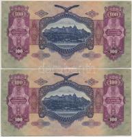 1930. 100P (6x) páronkét sorszámkövetők T:III