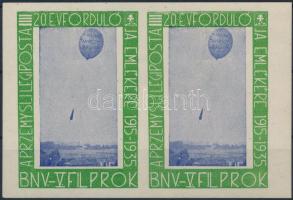 1935 BNV - V. Filprok ballonposta levélzáró pár