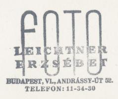 cca 1935 Leichtner Erzsébet vintage fotója Szentpál Olga gyermek tánccsoportjának tagjairól, pecsétt...