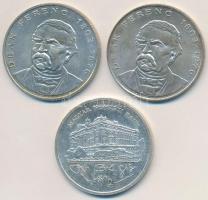 1992. 200Ft Ag "MNB" + 1994. 200Ft Ag "Deák" (2x) T:2,2-
