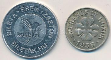 2db-os zseton tétel: "Budapest ZOO" + "Szerencsét hozok 1938" T:2