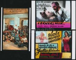 cca 1946 Fekete György (1904-1990) budapesti fényképész reklámgrafikái különféle szolgáltatásokról, ...