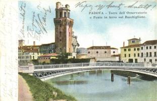 Padova, Torre dell&#039;Osservatorio e Ponte in terro sul Bacchiglione / Observatory tower, bridge (EK)