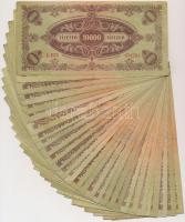 1945. 10.000P (30x) mind "MNB" bélyeggel T:vegyes