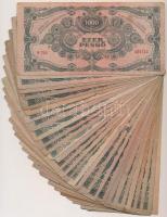 1945. 1000P (30x) mind piros "MNB" bélyeggel T:vegyes