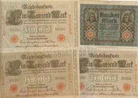Kis hagyaték bankjegy tétel, főleg régebbi, összesen 12db, 1910-től, Német Birodalom (5x), lengyel (...
