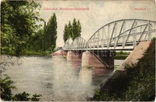 Muraszerdahely, Mursko Sredisce; Mura híd / bridge (ázott / wet damage)