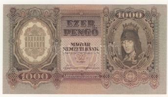 1943. 1000P erősen felfelé csúszott előlapi nyomat T:I