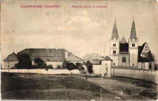 Szepesváralja, Spisské Podhradie; Püspöki palota és templom / bishop's palace, church (ázott / wet damage)