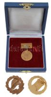 ~1970-1980. "MHSZ Kiváló Munkáért" zománcozott bronz fokozatú fém jelvény eredeti tokban +...